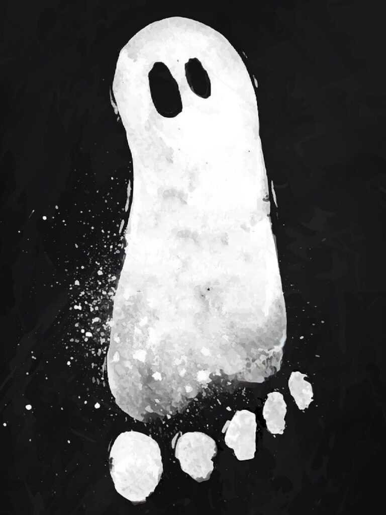 Fantôme empreinte de pied
