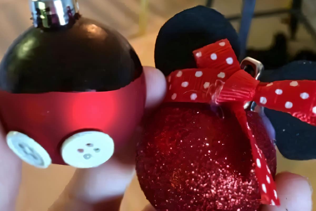 boules de noel mickey et minnie