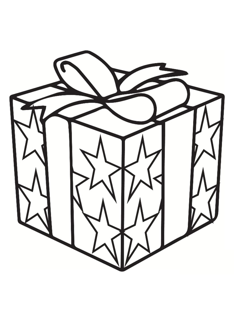 Coloriage cadeau  30 modèles à imprimer gratuitement