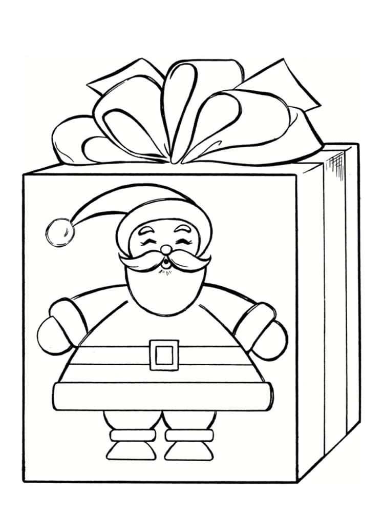 Coloriage cadeau  30 modèles à imprimer gratuitement