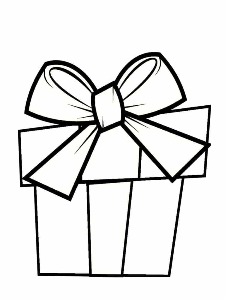 Coloriage cadeau  30 modèles à imprimer gratuitement