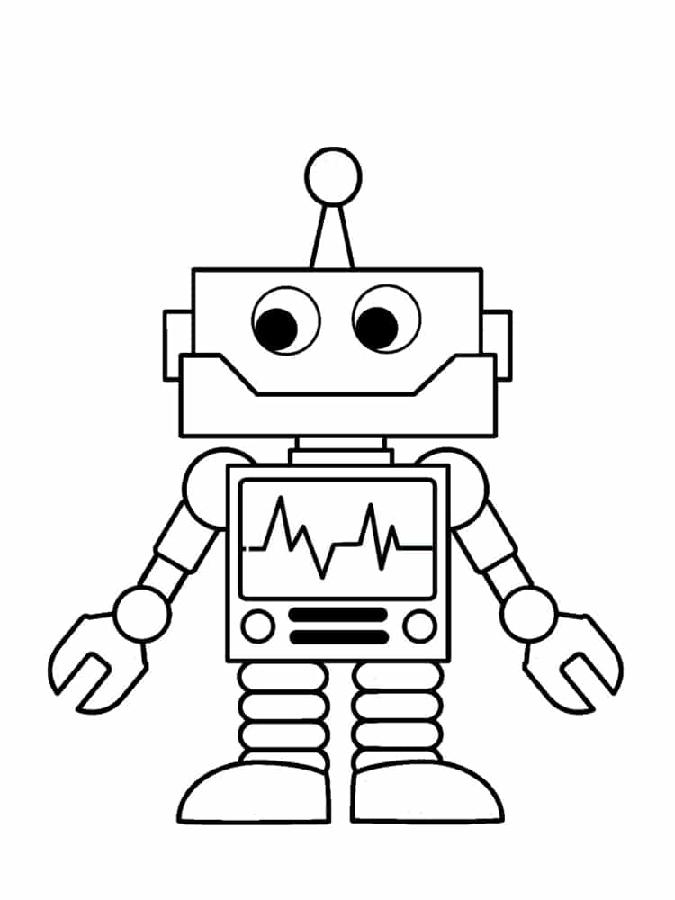 coloriage a imprimer robot train