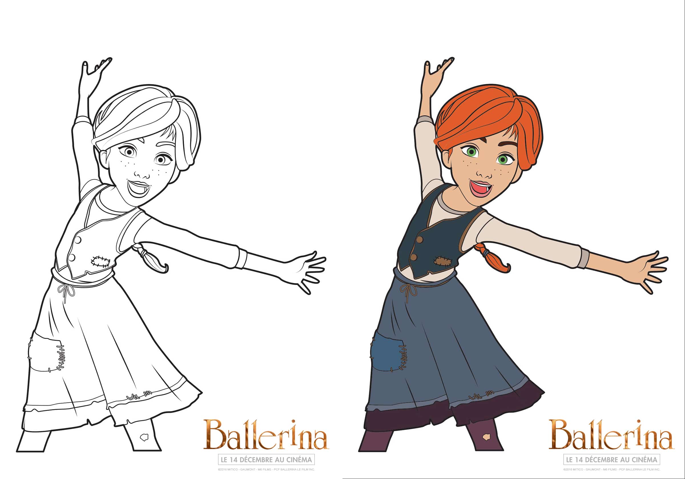 Coloriage Ballerina les dessins   imprimer