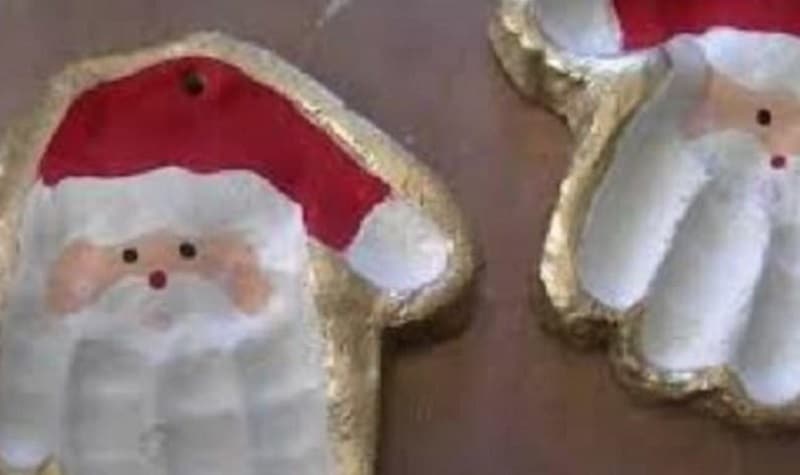 Décorations de Noël en pâte à sel