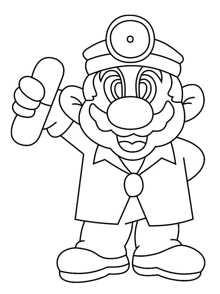 Coloriage Mario à imprimer : des dessins gratuits du jeu vidéo