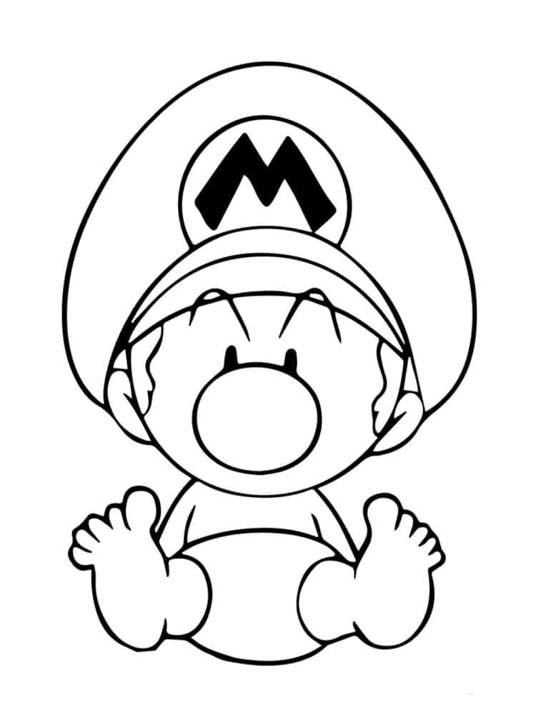 coloriage mario a imprimer