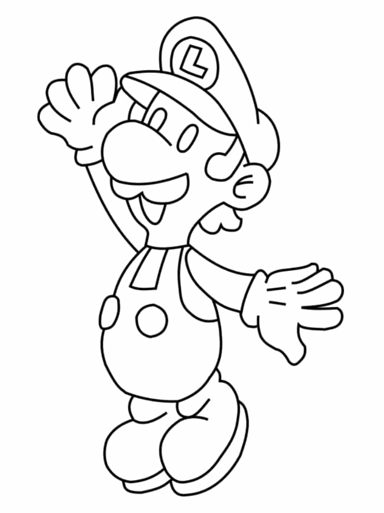 Coloriage Mario à imprimer : des dessins gratuits du jeu vidéo