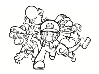 coloriage mario