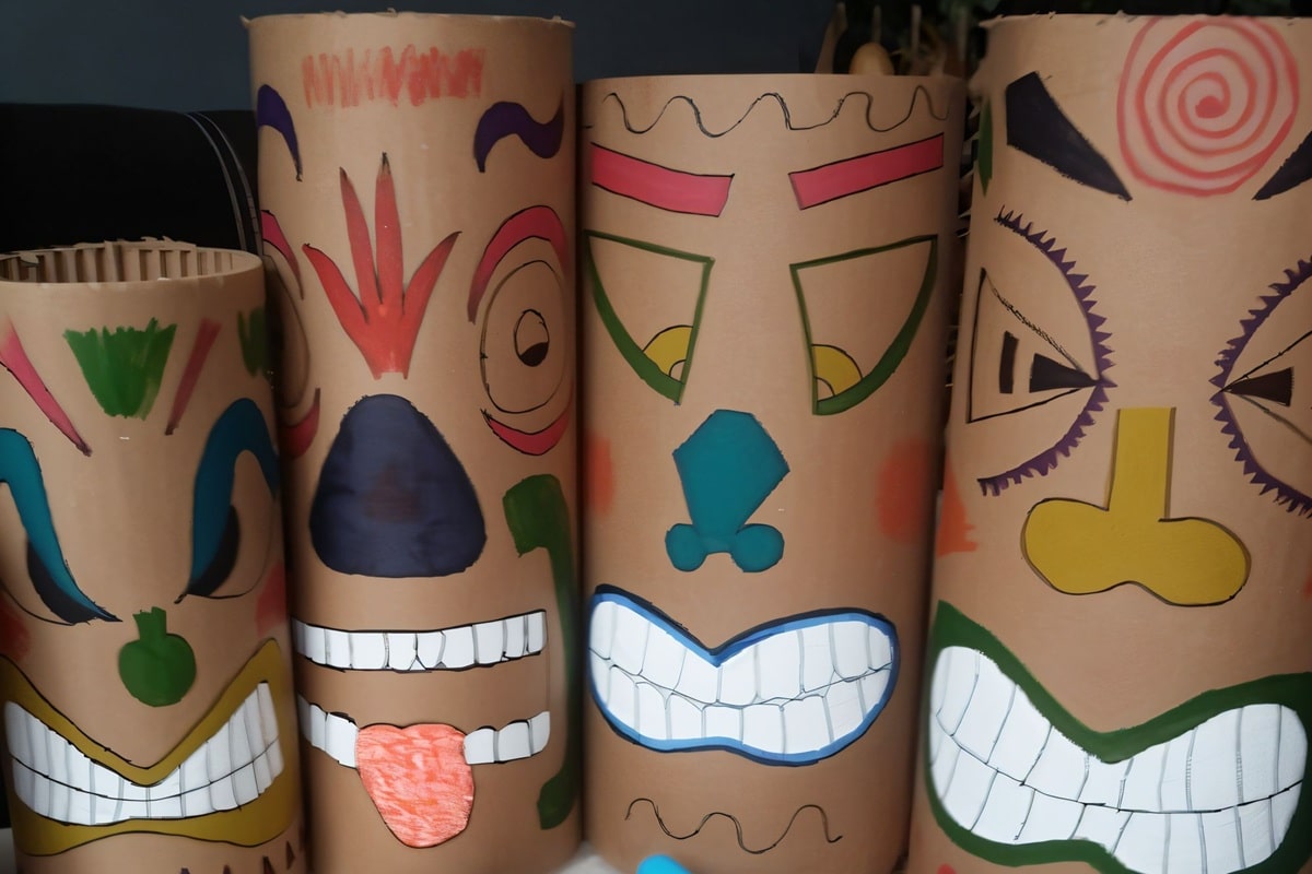 bricolage totem de koh lanta