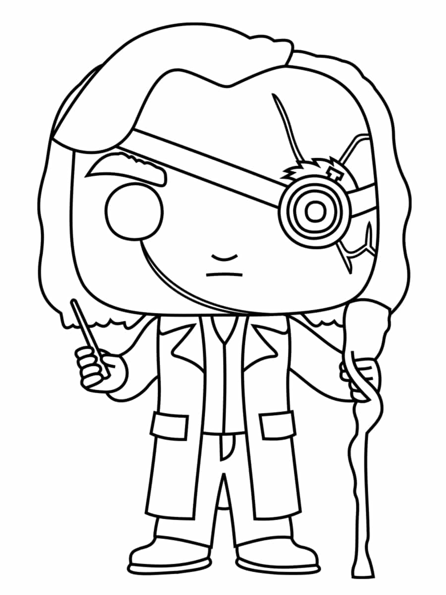 Coloriage Harry Potter des dessins uniques imprimer gratuitement coloriage Alastar
