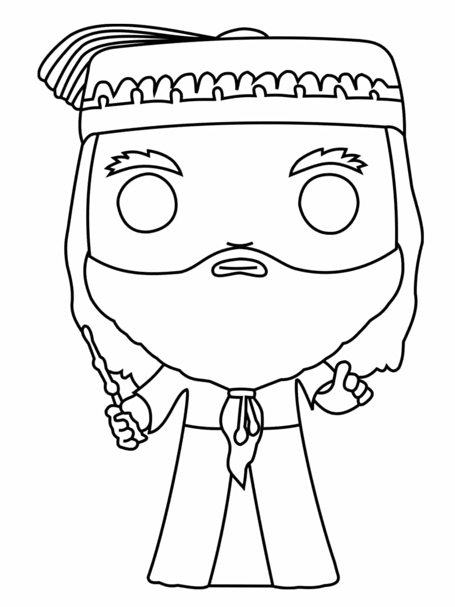 coloriage dumbledor