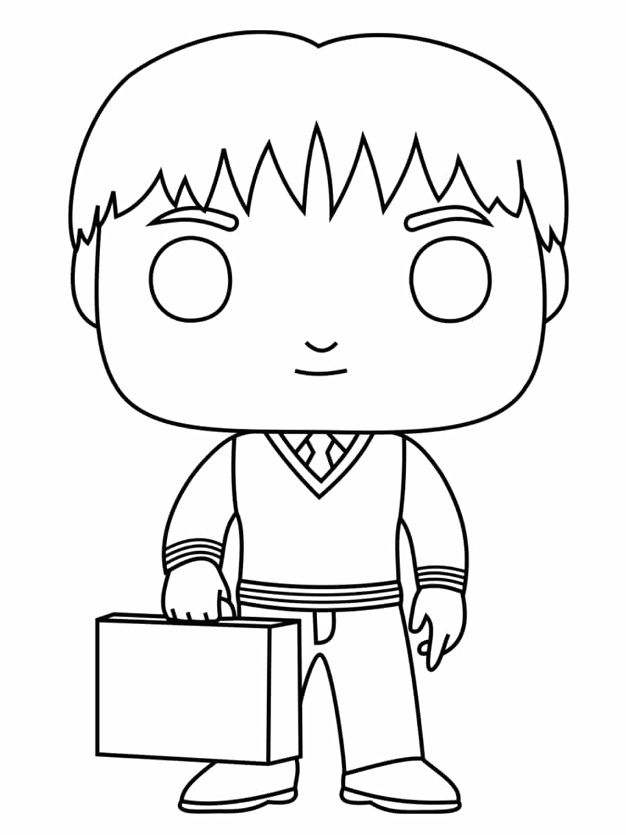Coloriage Harry Potter des dessins uniques imprimer gratuitement coloriage harry potter · coloriage fred weasley