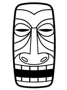 tiki coloriage
