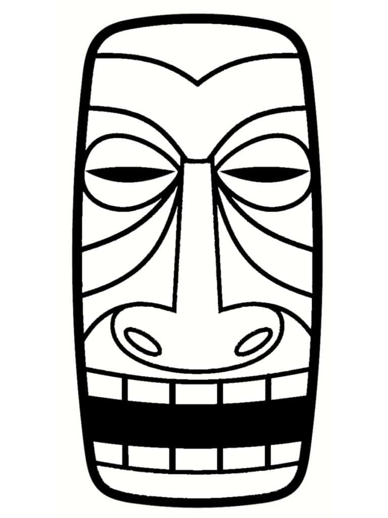 tiki coloriage
