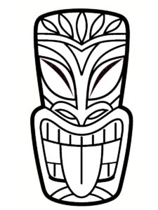 coloriage tiki
