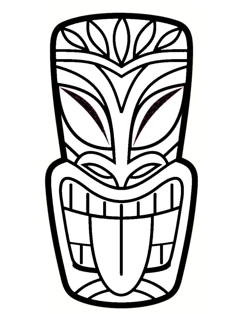 coloriage tiki
