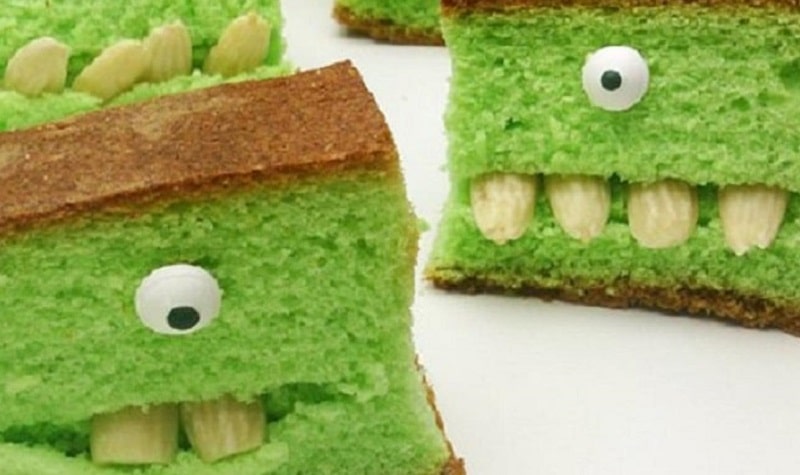 Gâteau monstre vert
