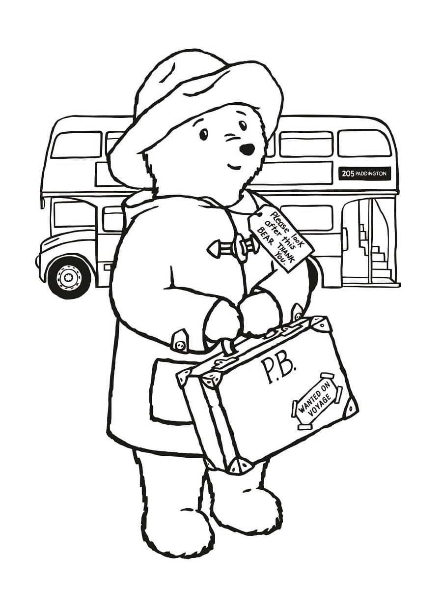 coloriage paddington