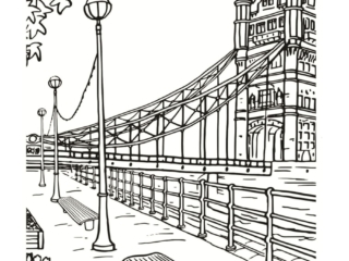 coloriage londres