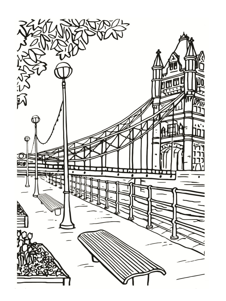 frais coloriage de londres a imprimer