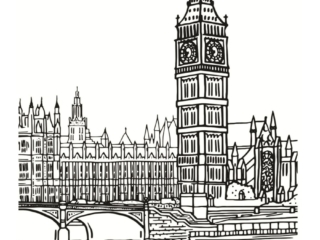 coloriage de londres