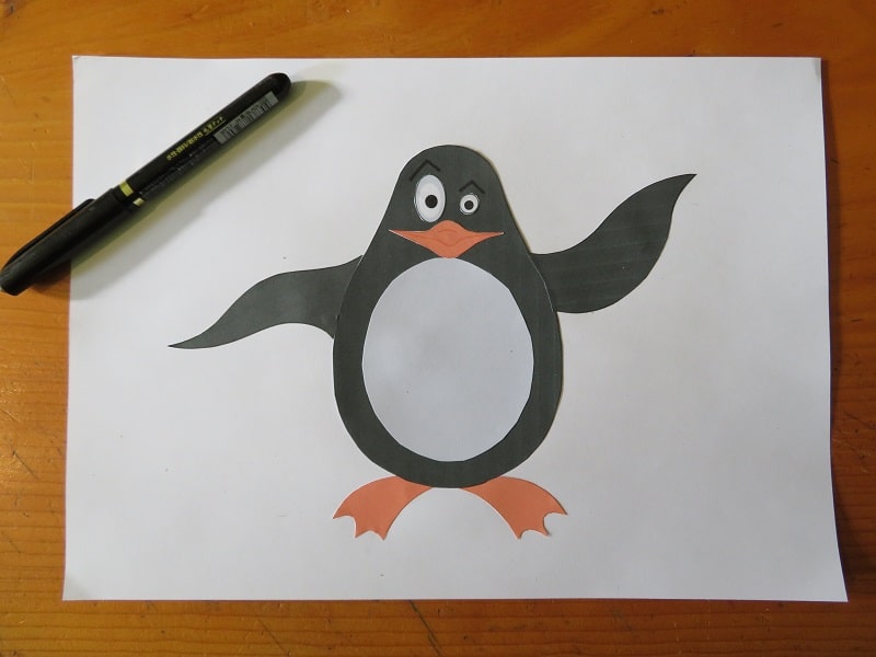 pingouin en papier