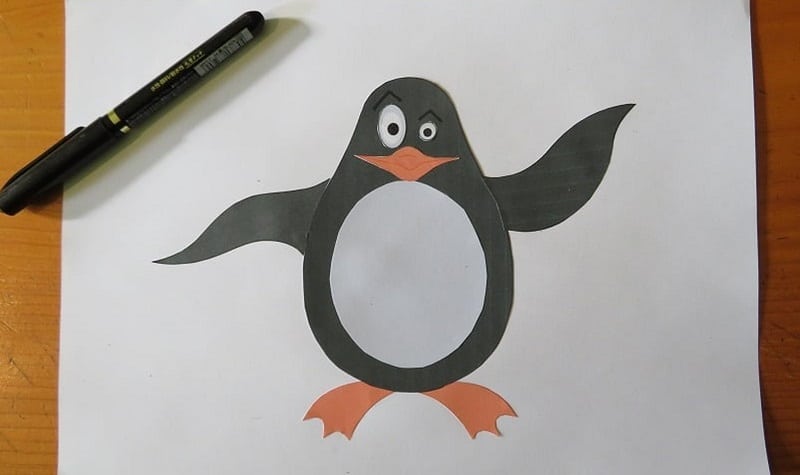 Faire un pingouin en papier