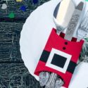 Bricolage de Noël en papier : le porte couverts Père Noël