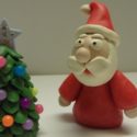 Père Noël en pâte à modeler