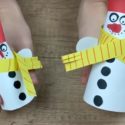 Faire un bonhomme de neige en papier