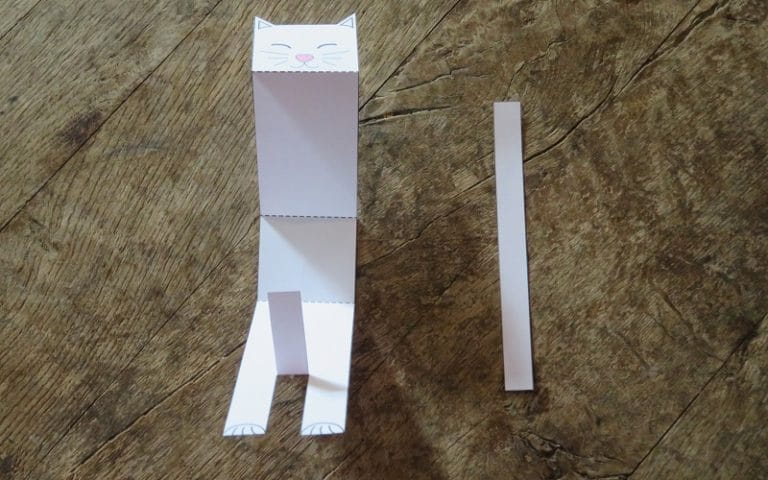 Comment faire un chat en papier facile : une idée simple