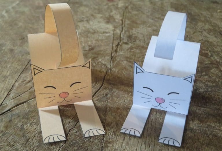 Comment faire un chat en papier facile : une idée simple