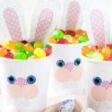 Gobelet de Pâques : un lapin de Pâques facile et adorable
