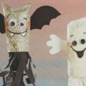 Bricolage Halloween avec un rouleau de papier toilette