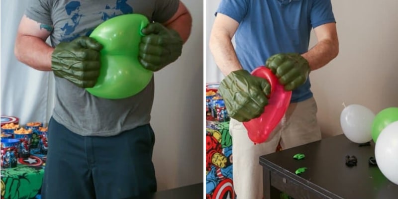 Ballon Hulk Marvel Chiffre Or Anniversaire - Avenger 