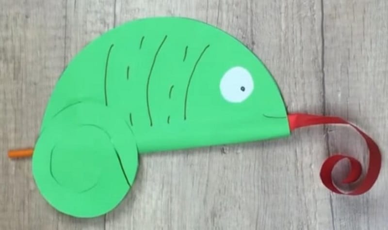 Comment faire un caméléon en papier