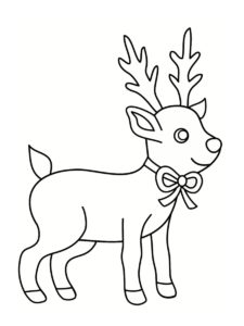 renne de noel dessin