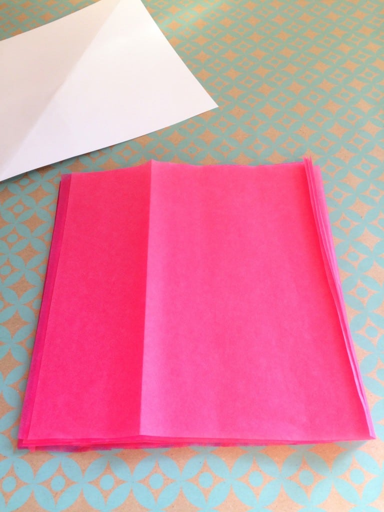 papier de soie rose