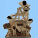 Fabriquer un circuit de billes en carton (rouleaux de papier toilette)