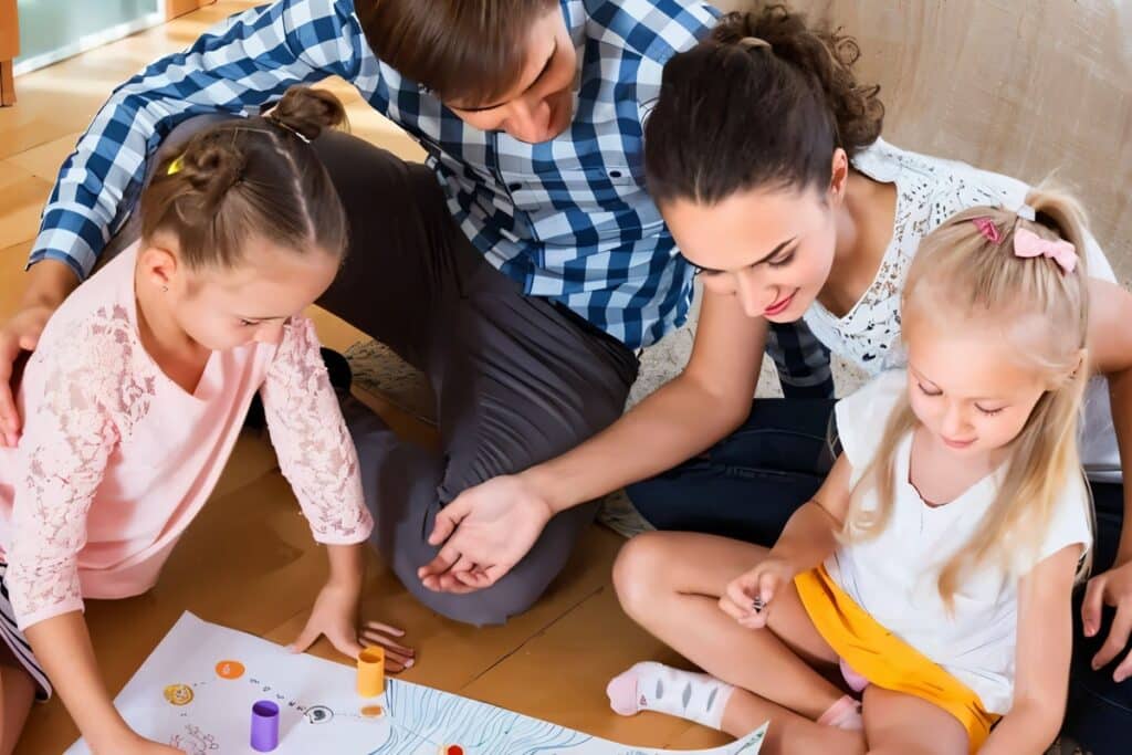 Activités intérieures en famille