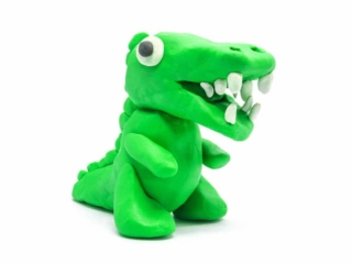 crocodile en pâte à modeler