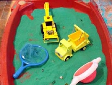 faire du sable coloré