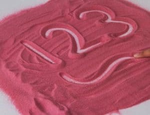 activité sable coloré