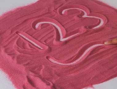 activité sable coloré