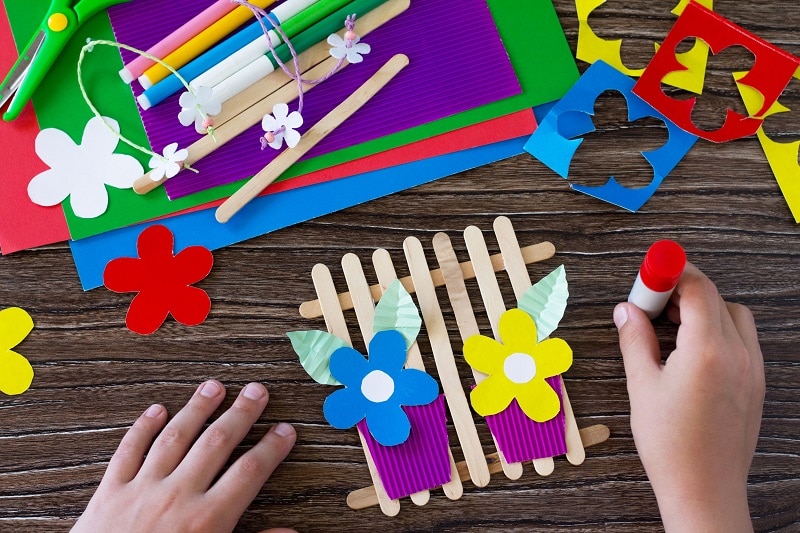 Kit Création Bouquet Fleurs En Tissu Pour Enfants 4-9 Ans - Machine à Fleurs, Activités Manuelles Filles