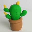 Cactus en pâte à modeler