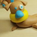 Chien en pâte à modeler