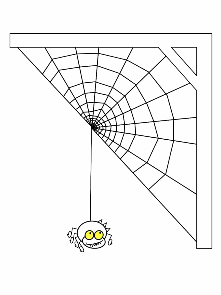 dessin toile d'araignée