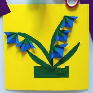 bricolage carte fleur