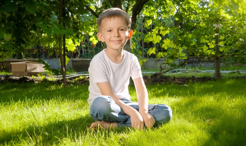 Faire du sport avec les enfants dans le jardin